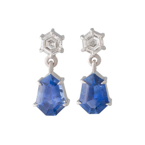 Sapphire and Diamond Earrings