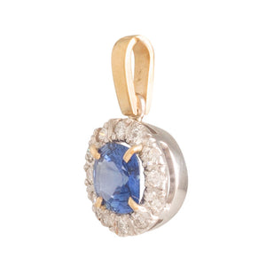 Diamond and Sapphire Pendant