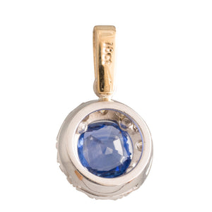 Diamond and Sapphire Pendant