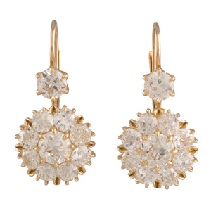 Diamond Cluster Earrings