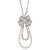 Diamond and Pearl Bow Necklace