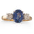 Unheated Sapphire and Diamond Ring