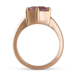 Rose Gold Amethyst Ring