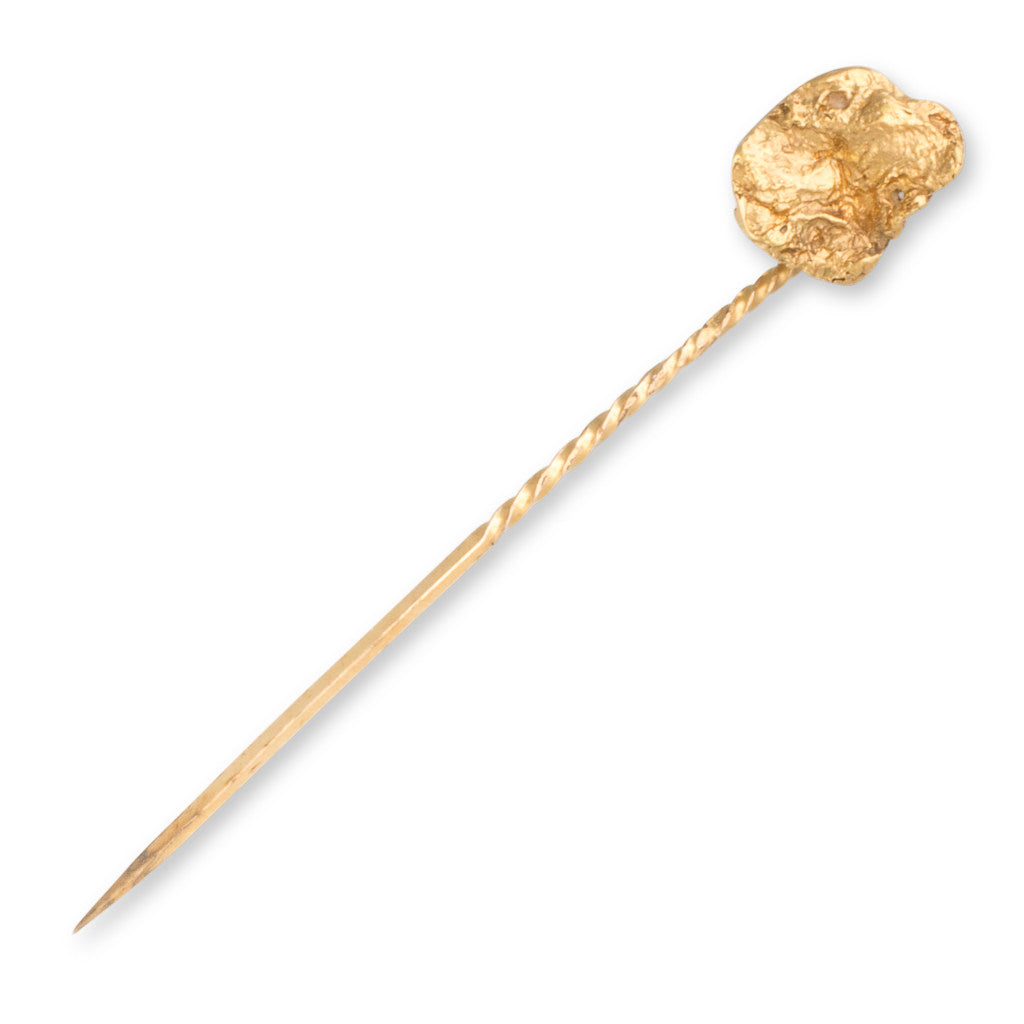 Gold Nugget Stick Pin