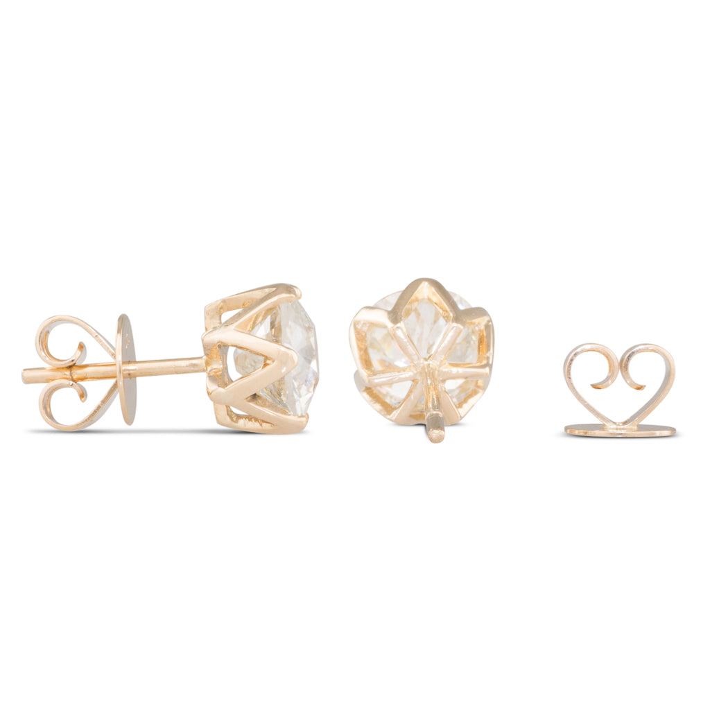 Diamond Studs Totalling 4.13ct