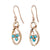 Antique Navette Turquoise Earrings