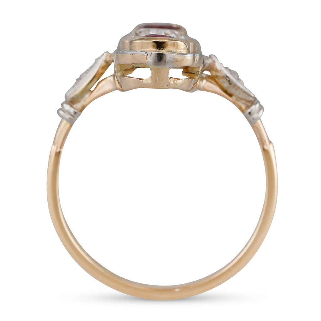 Edwardian Ruby and Diamond Ring