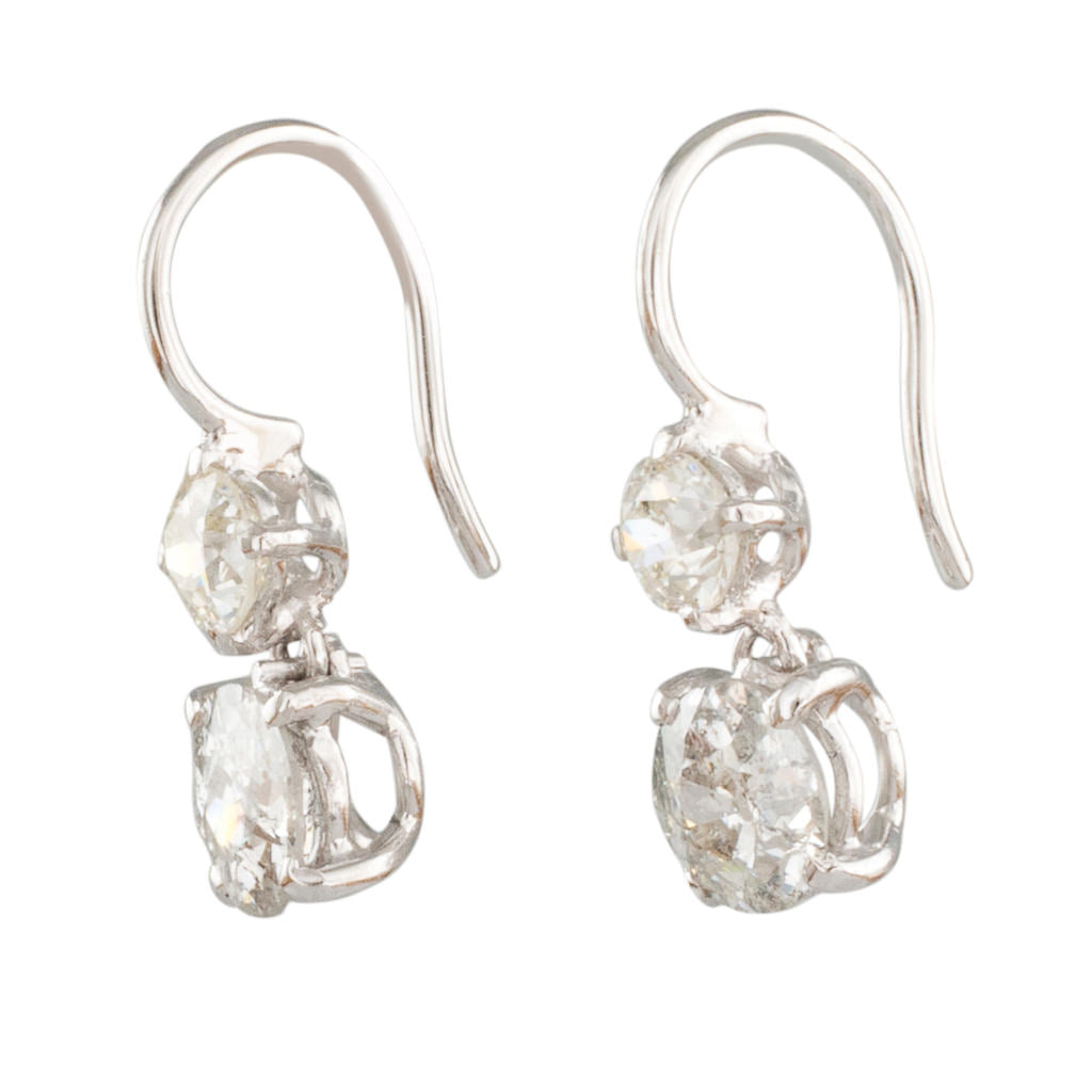 Double Diamond Earrings