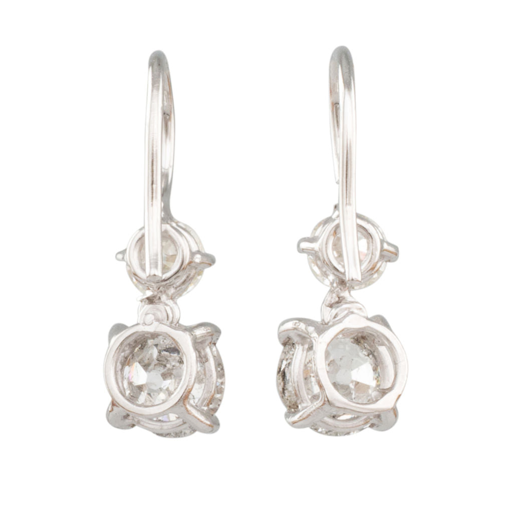 Double Diamond Earrings