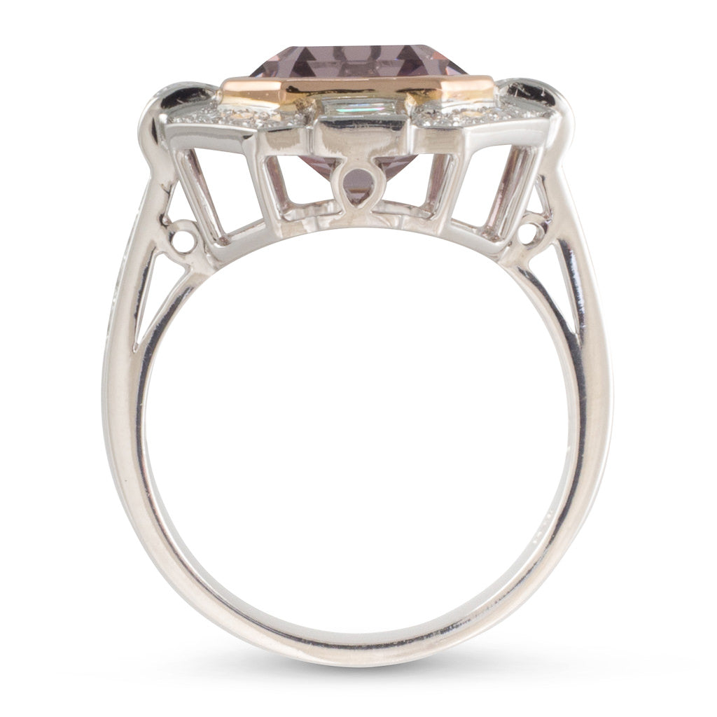 Unheated Purple-Pink Spinel Ring