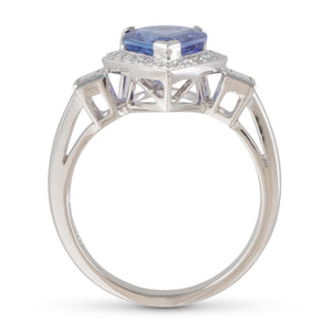 Tanzanite and Diamond Ring