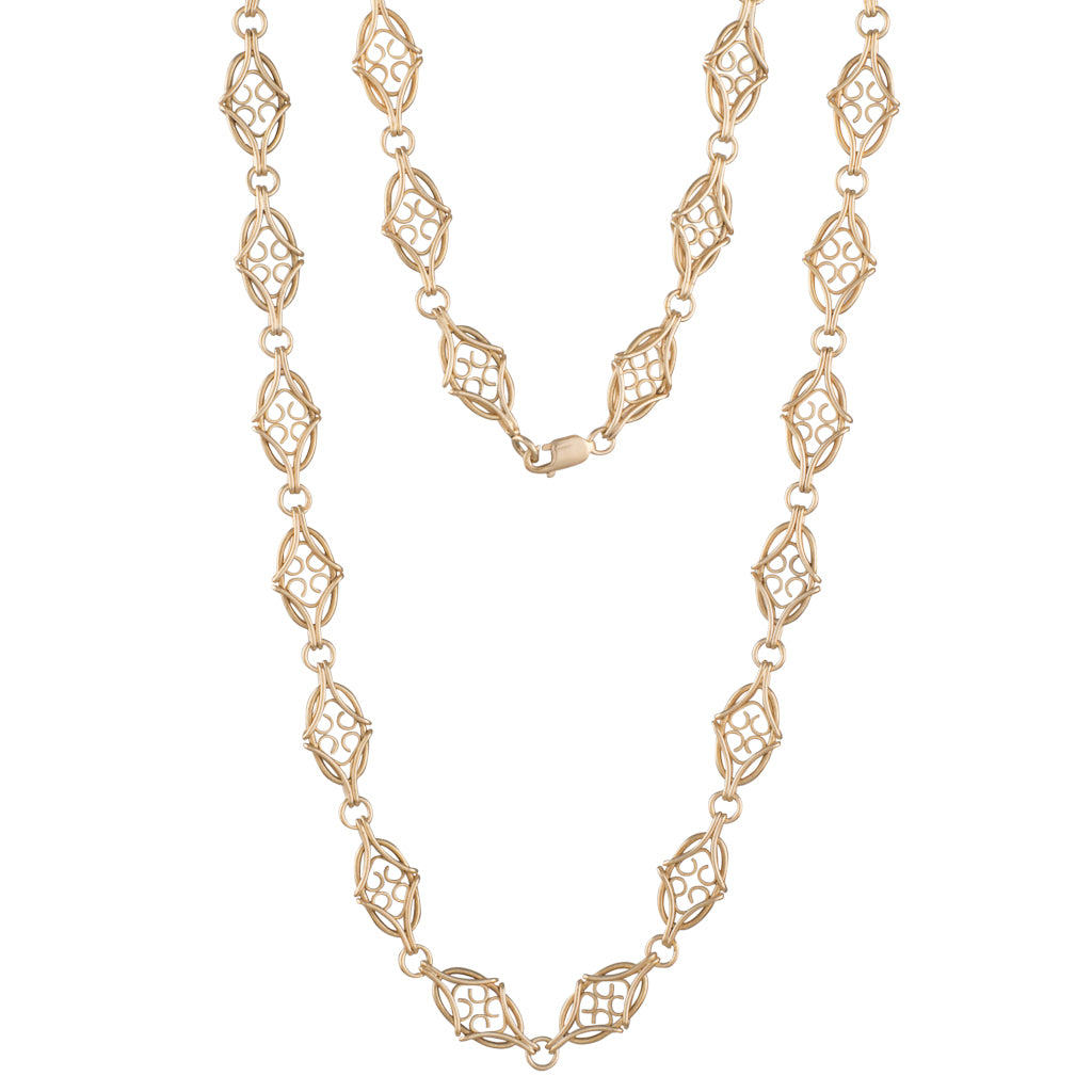 Antique Gold Filigree Chain | Rutherford