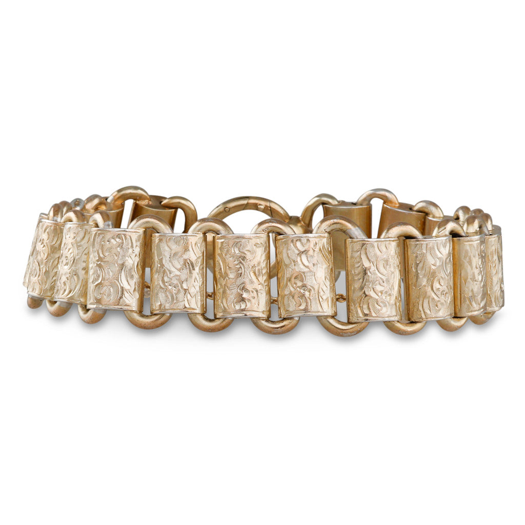 Victorian Silver Gilt Bracelet