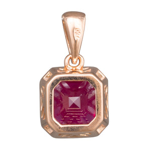 Bezel Set Ruby Pendant