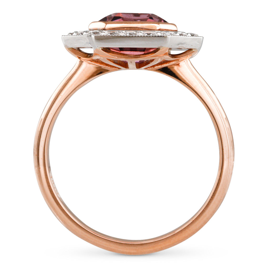 Unheated Pink Spinel Ring