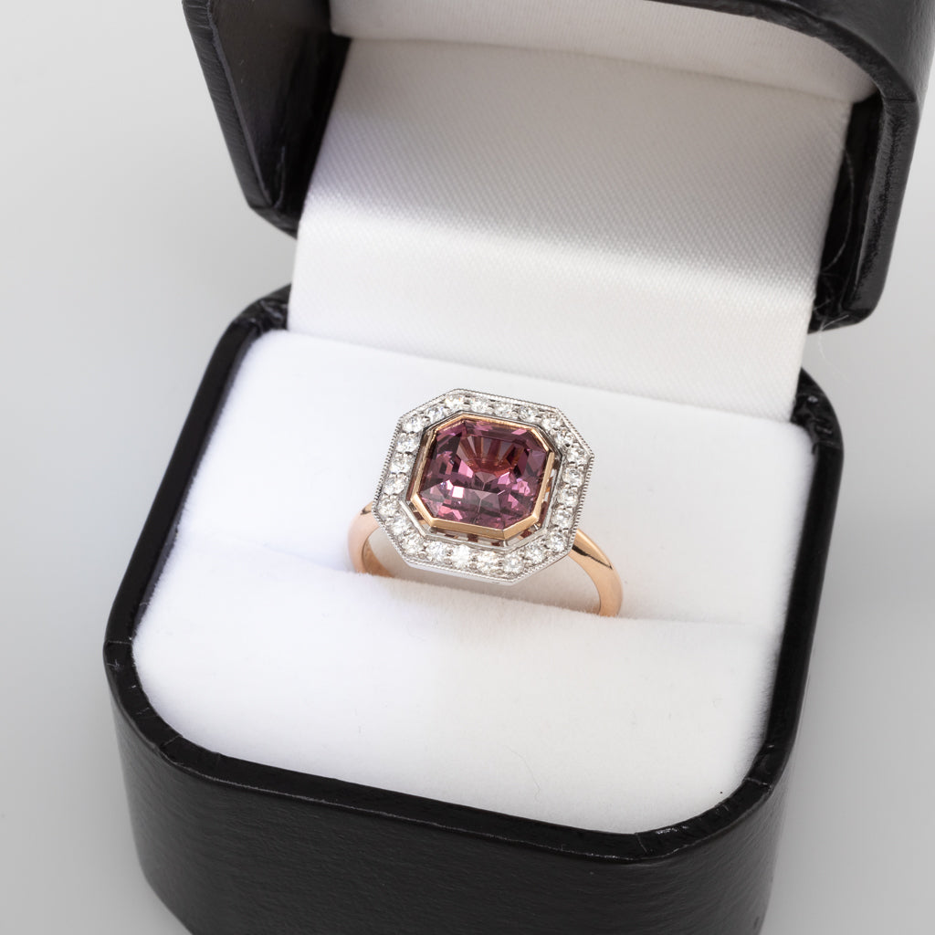 Unheated Pink Spinel Ring