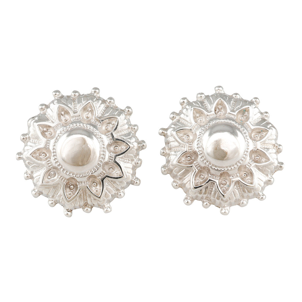 A Pair of Antique Silver Earrings