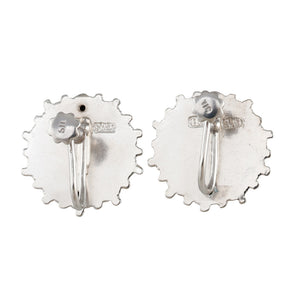 A Pair of Antique Silver Earrings