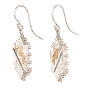 A Pair of Antique Silver Earrings