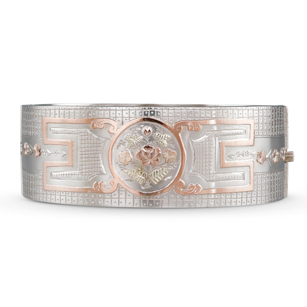 A Silver & Gold Bangle