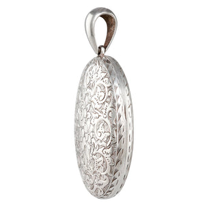 Large Silver Locket