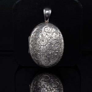 Large Silver Locket