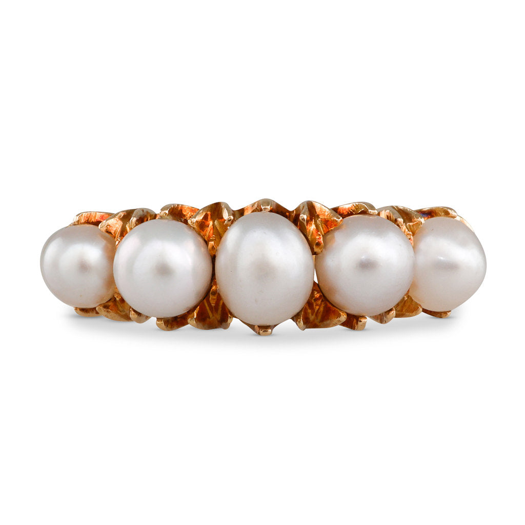 Antique Five Pearl Ring