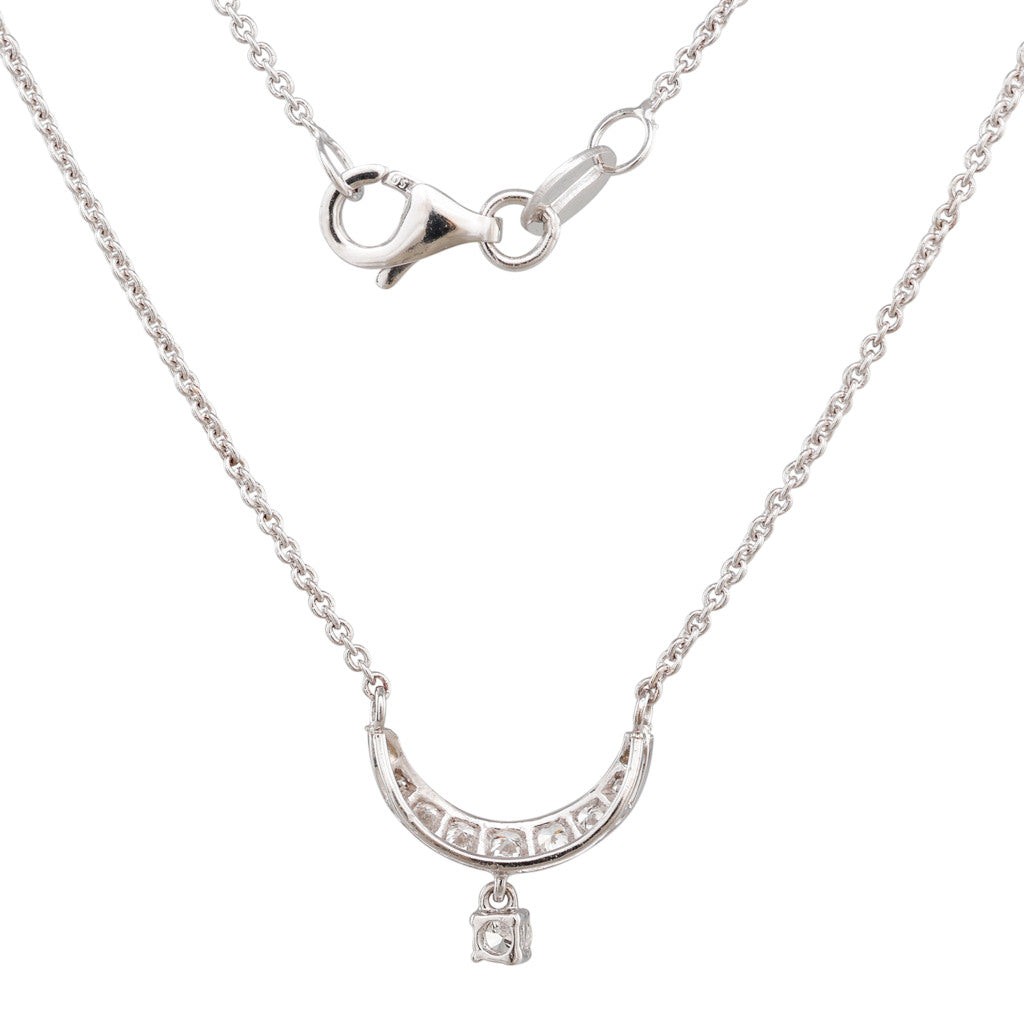 Diamond Crescent Necklace