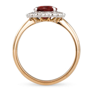 2.12ct Ruby & Diamond Cluster Ring
