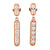 Rose Gold Diamond Drop Earrings