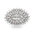 Marquise Diamond Cluster Brooch