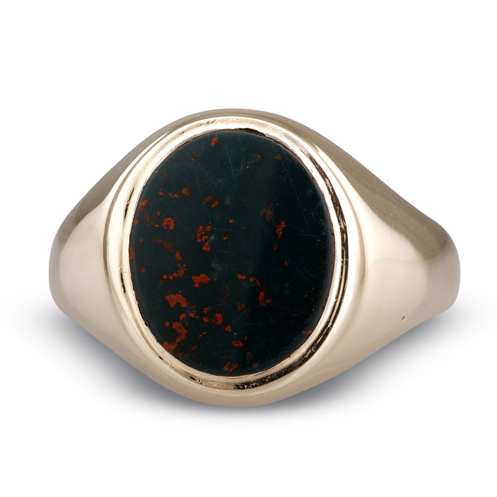 Signet Ring with Bloodstone