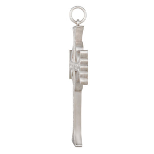 Antique Silver Engraved Cross