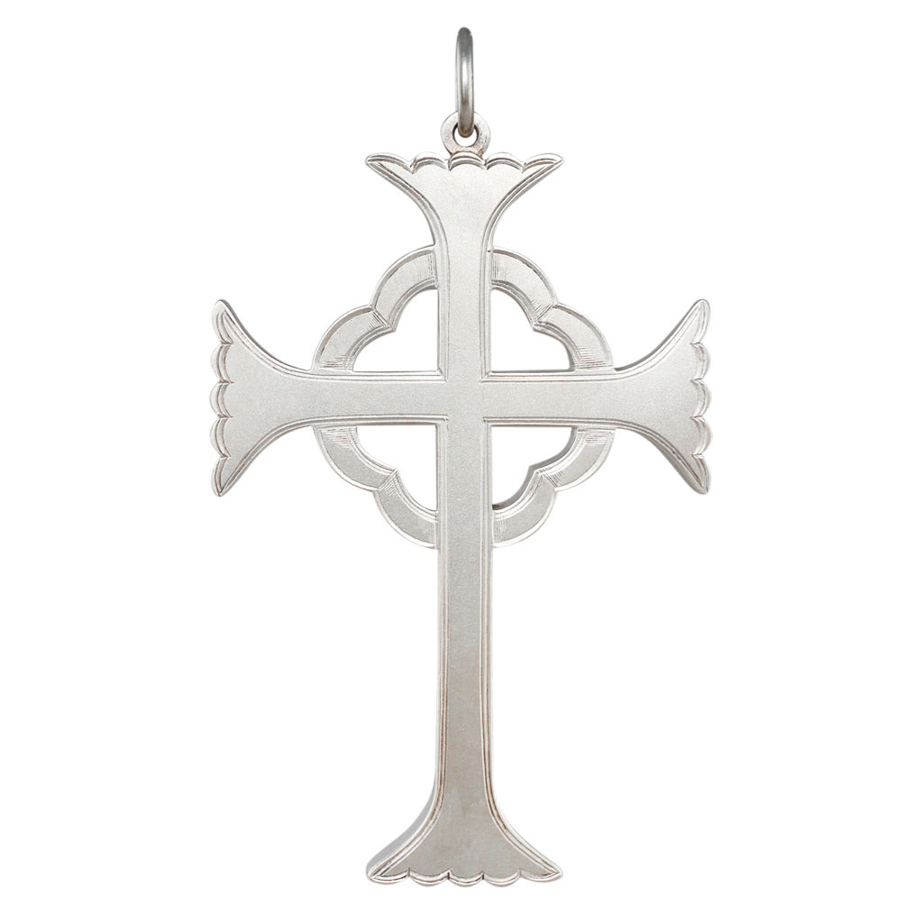 Antique Silver Engraved Cross