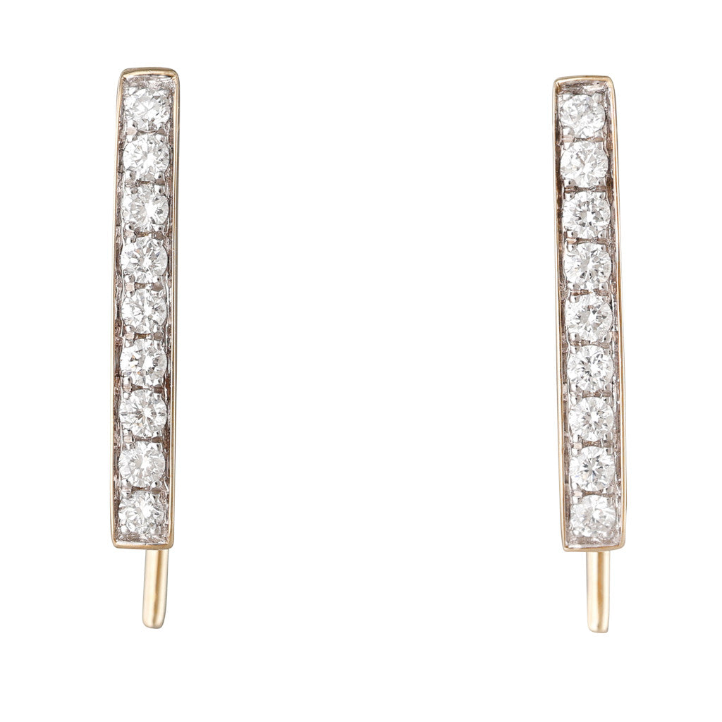 Diamond Line Earrings