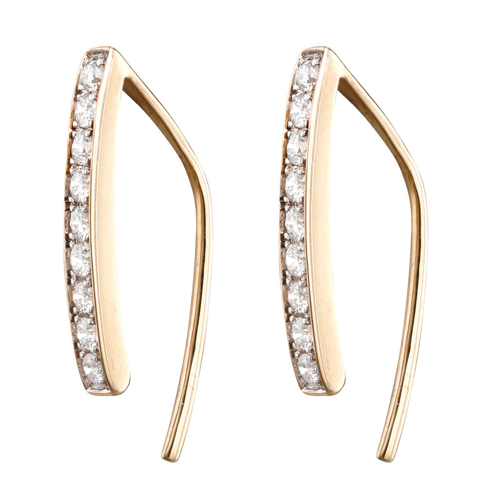 Diamond Line Earrings