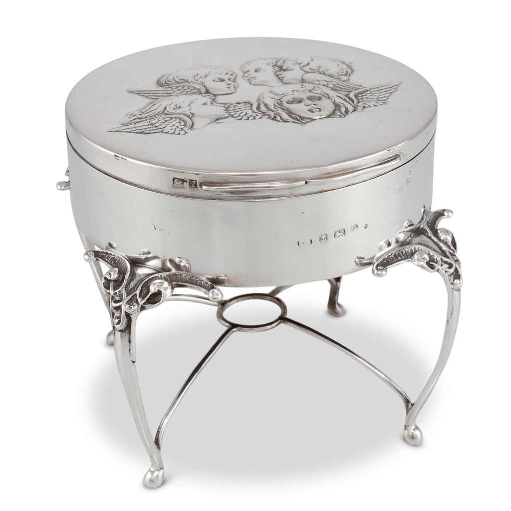 Silver Box with Cherubs