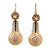 French Earrings with Enamel & Pearl
