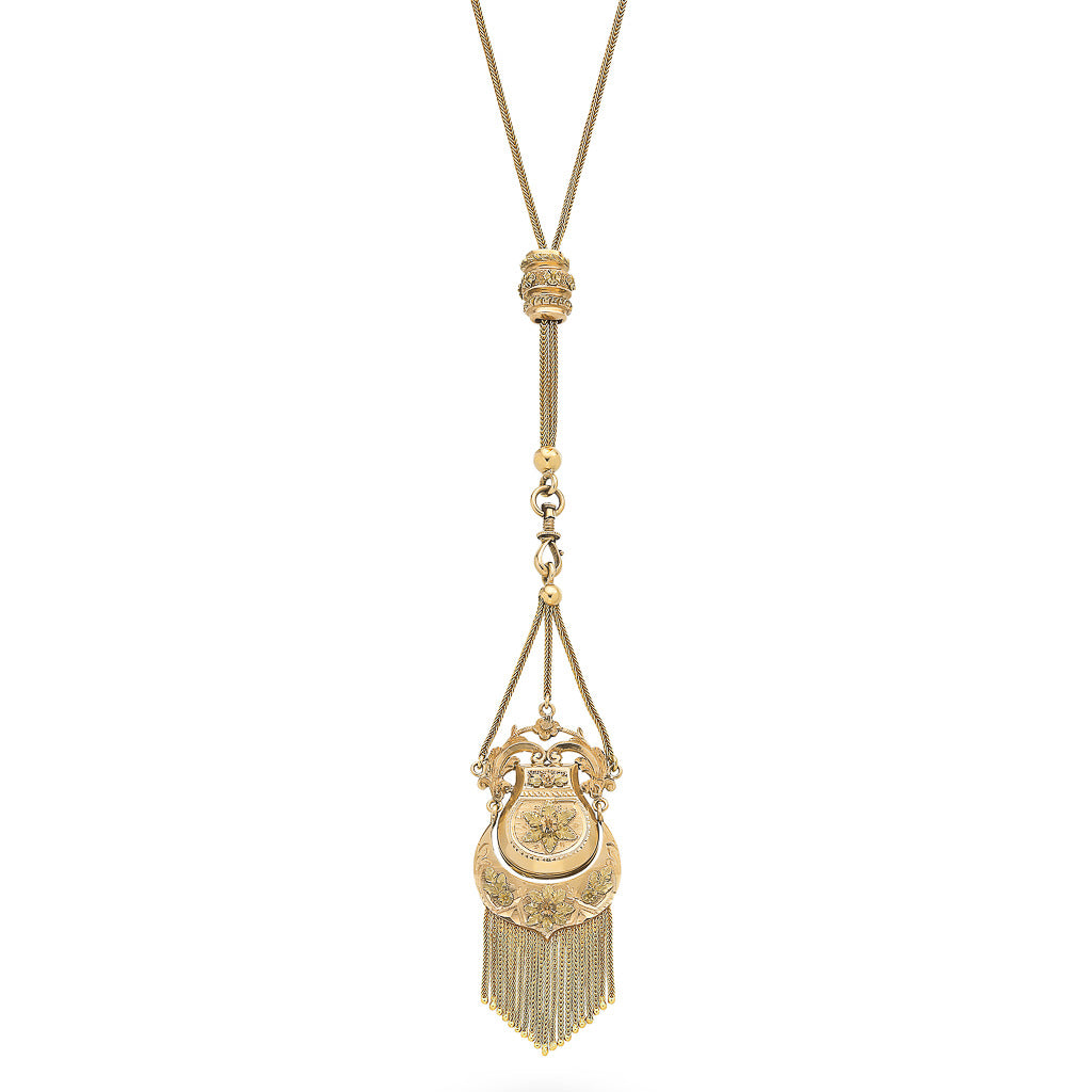 Antique French Locket and Chain