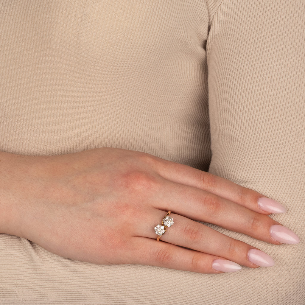 Antique Toi et Moi Diamond Ring