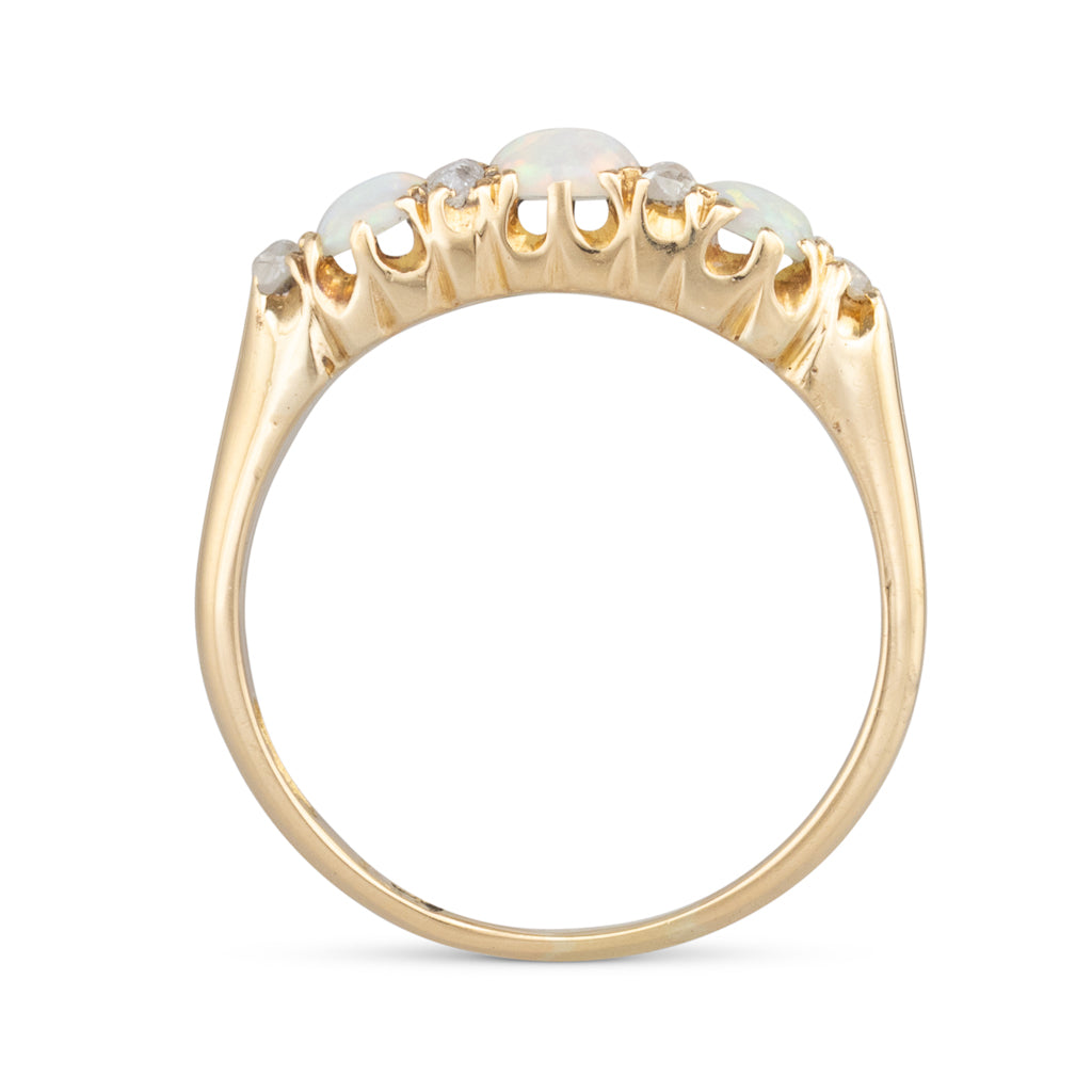 Antique Opal and Diamond Ring