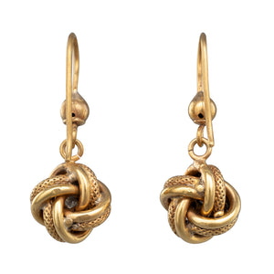 Antique Diamond Knot Earrings