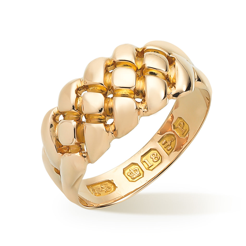 Gold Braided Antique Ring