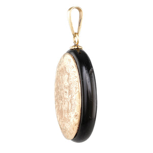 Gold and Onyx Antique Locket