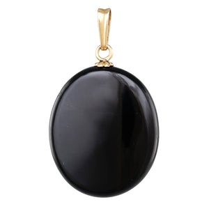 Gold and Onyx Antique Locket