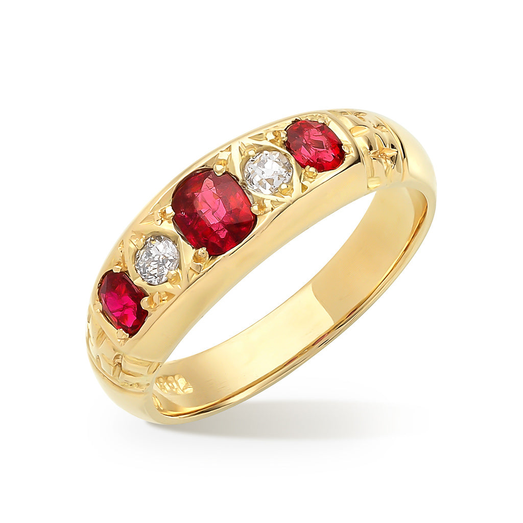 Antique Ruby and Diamond Ring