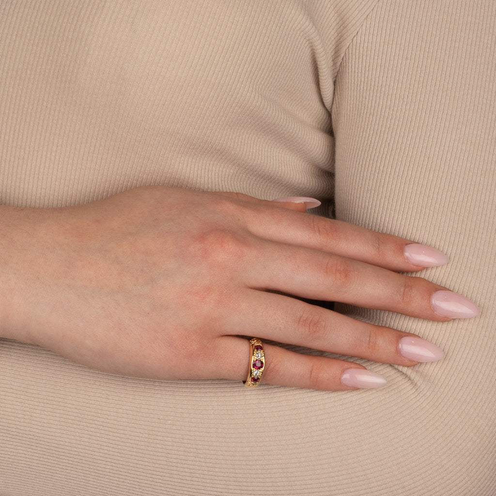 Antique Ruby and Diamond Ring