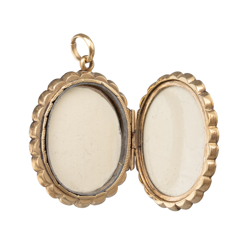 Engraved Gold Locket