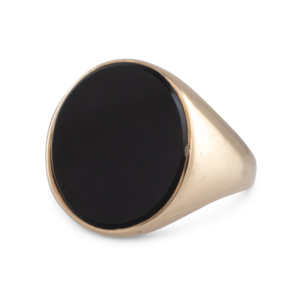 Onyx and Gold Signet Ring