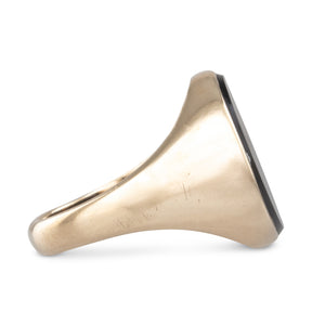 Onyx and Gold Signet Ring